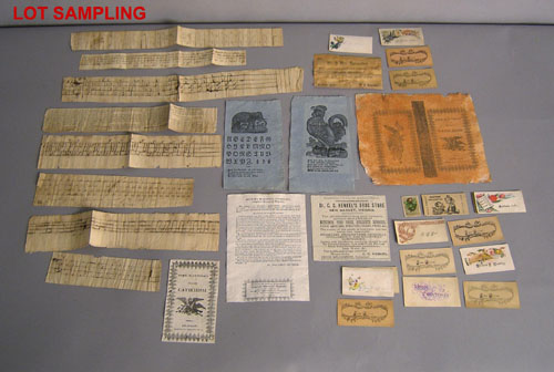 Appraisal: Group of musical and medical related ephemera to include a