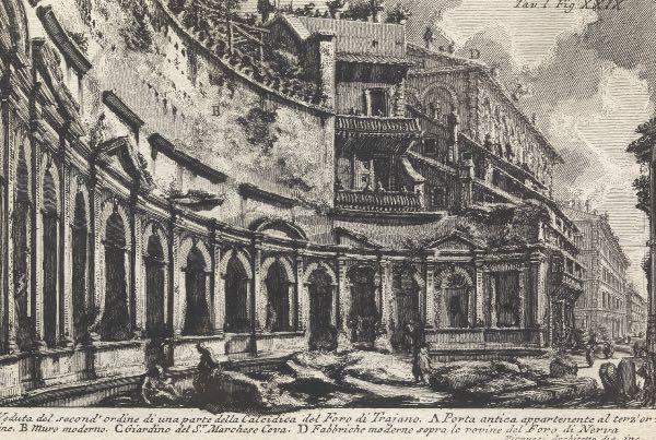 Appraisal: GIOVANNI BATTISTA PIRANESI ITALIAN - Three etchings from Views of