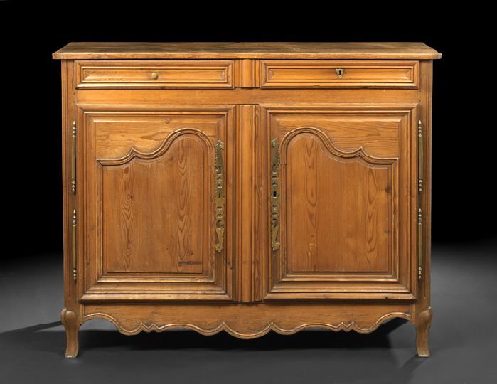 Appraisal: Provincial Louis XV-Style Pine Buffet third quarter th century the