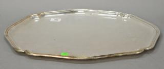 Appraisal: Tiffany sterling silver shaped tray marked Tiffany Co x t