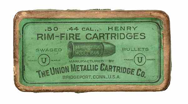 Appraisal: Rare Box of Cartridges by UMC for the Henry Rifle