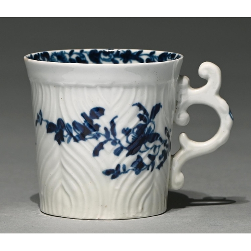 Appraisal: A Worcester blue and white coffee can c - with