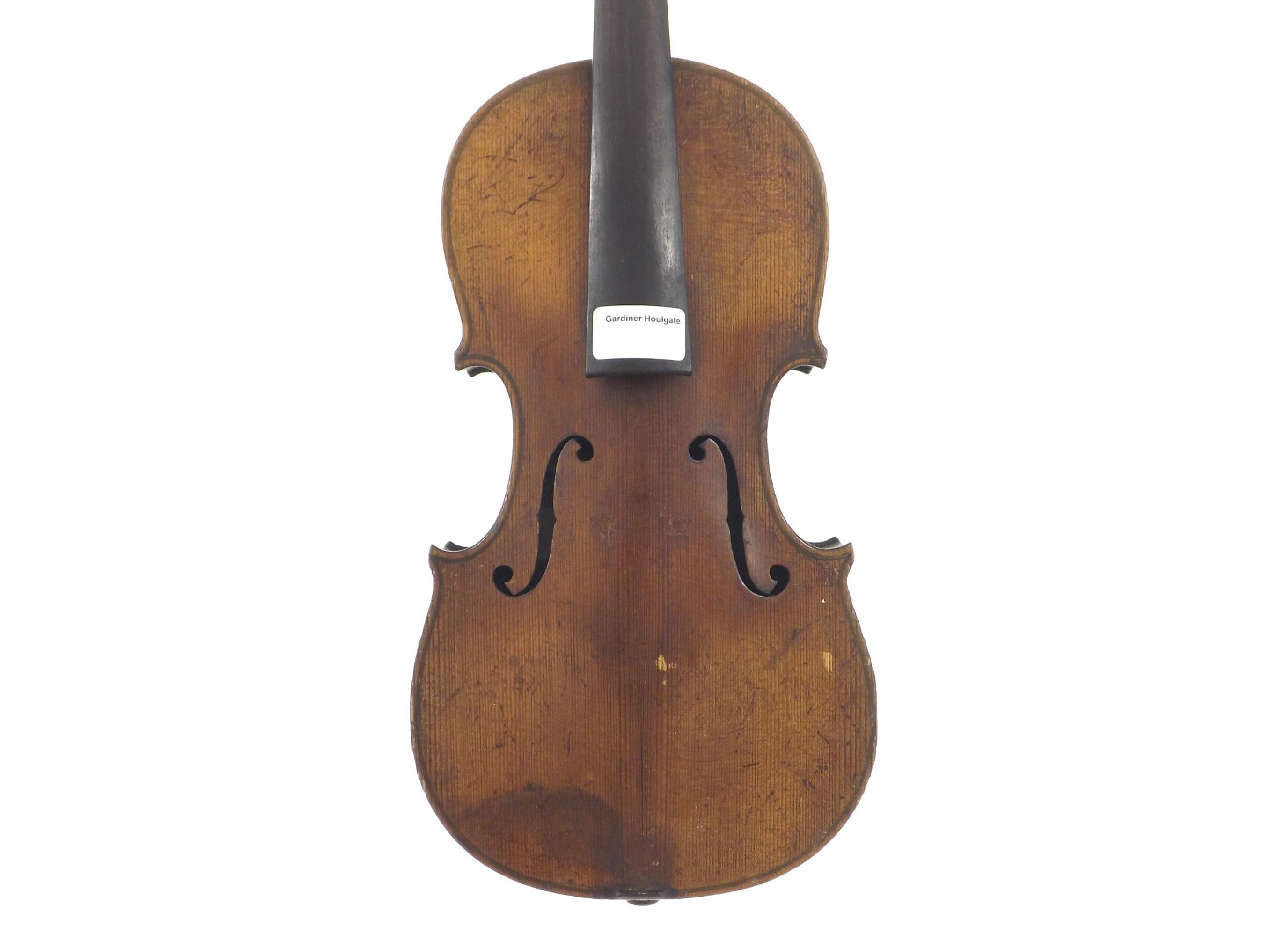 Appraisal: Late th century German violin labelled Borgani Macerata cm