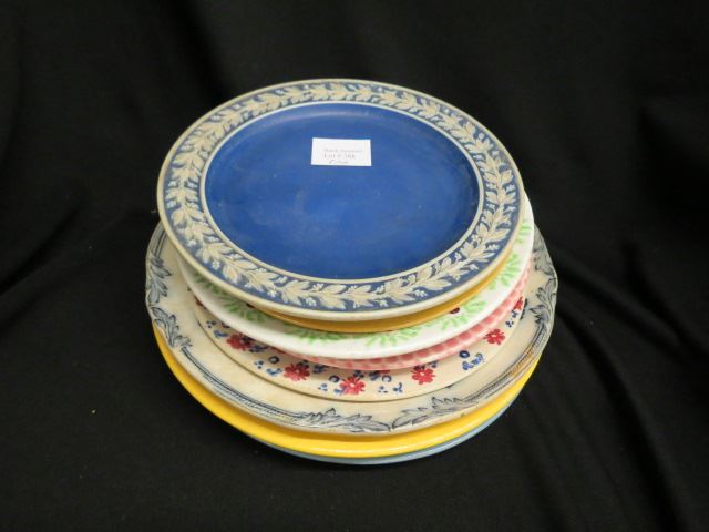 Appraisal: Collection of Plates jasperware baby plate Saturday Evening Girls pottery