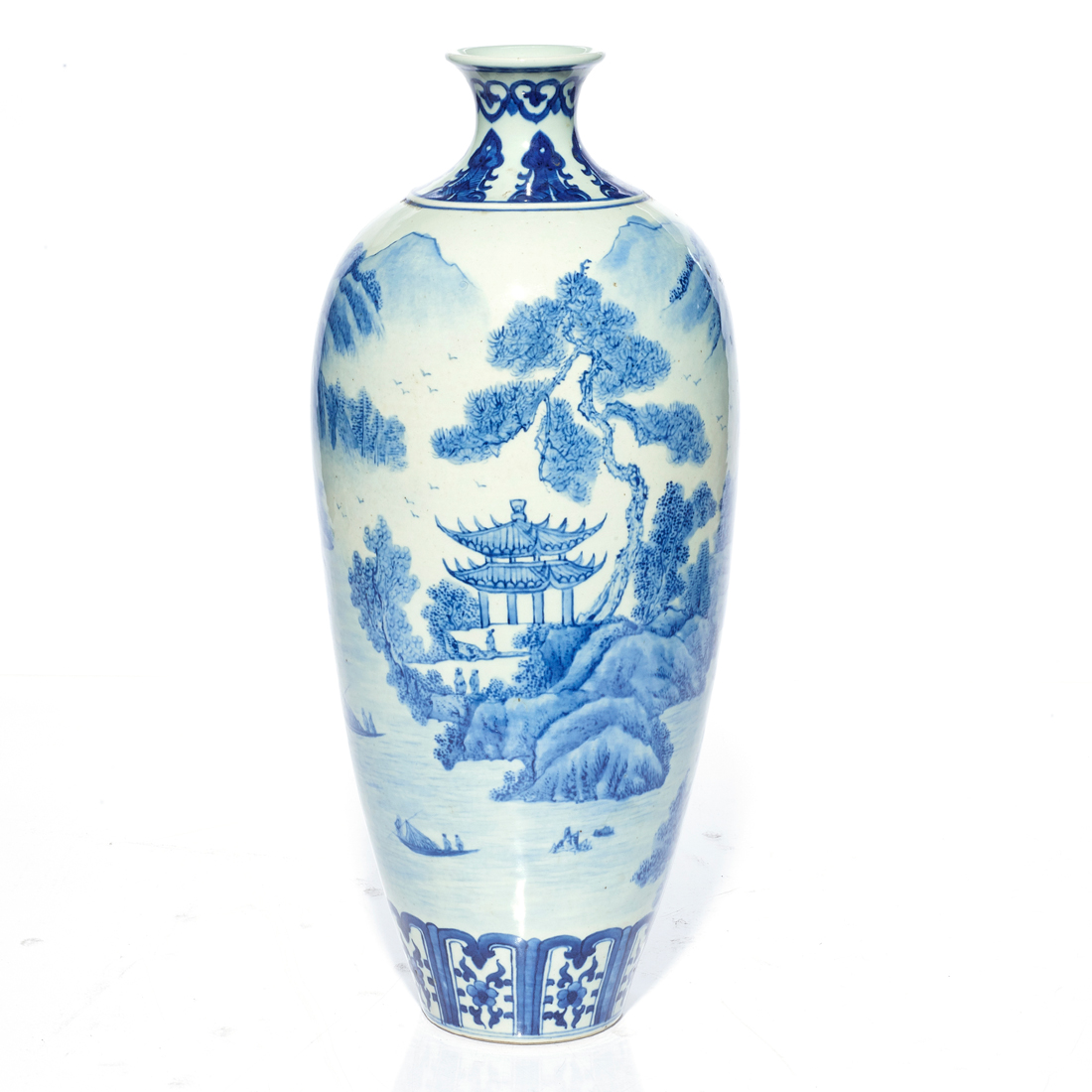 Appraisal: CHINESE BLUE AND WHITE VASE Chinese blue and white vase