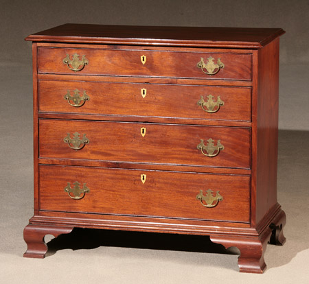 Appraisal: George III Style Mahogany Chest of Drawers Late th Century