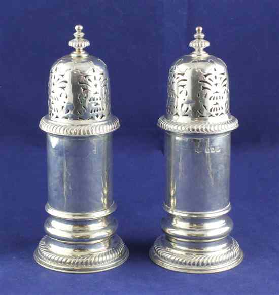 Appraisal: A matched pair of George II design Brittania standard silver