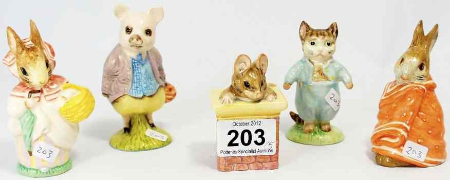 Appraisal: Royal Albert Beatrix Potter Figures Tom Kitten Pigling Bland Mrs