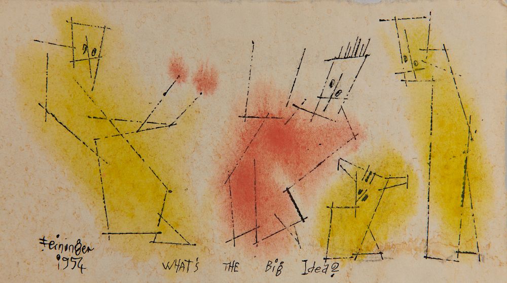 Appraisal: LYONEL FEININGER American German - What's The Big Idea Four