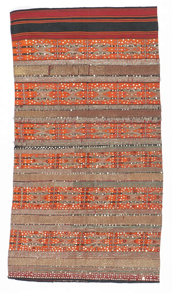 Appraisal: Antique Indonesian Ceremonial Tapis Textile Antique Woman's ceremonial skirt tapis