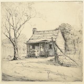 Appraisal: Elizabeth O'Neill Verner etching American Charleston - titled in pencil