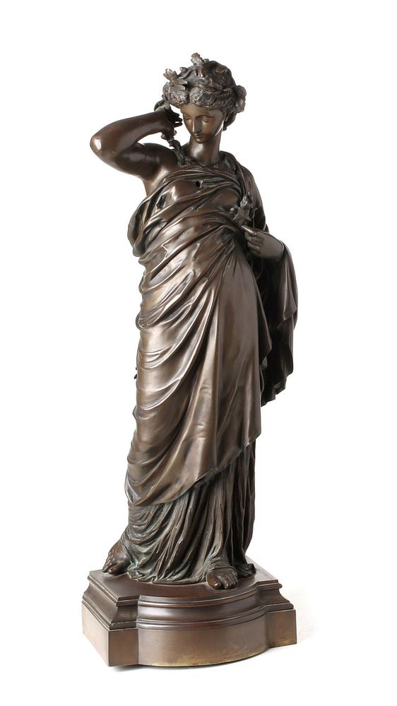 Appraisal: AFTER HENRY ETIENNE DUMAIGE - BRONZE Dated The single figure