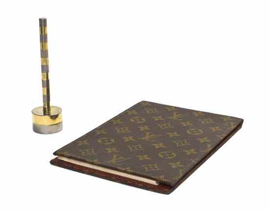 Appraisal: A Louis Vuitton Monogram Canvas Notepad Holder of rectangular form