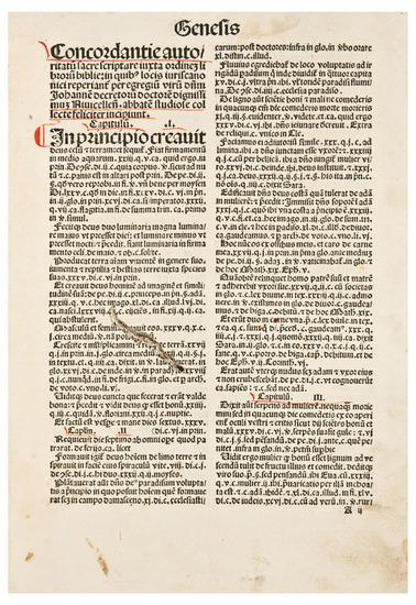 Appraisal: NIVICELLENSIS Johannes Concordantiae Bibliae et Canonum Basel Nicolaus Kesler Folio