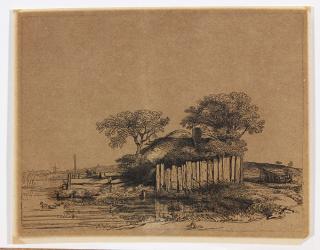 Appraisal: Print Rembrandt van Rijn Cottage with a White Paling Rembrandt