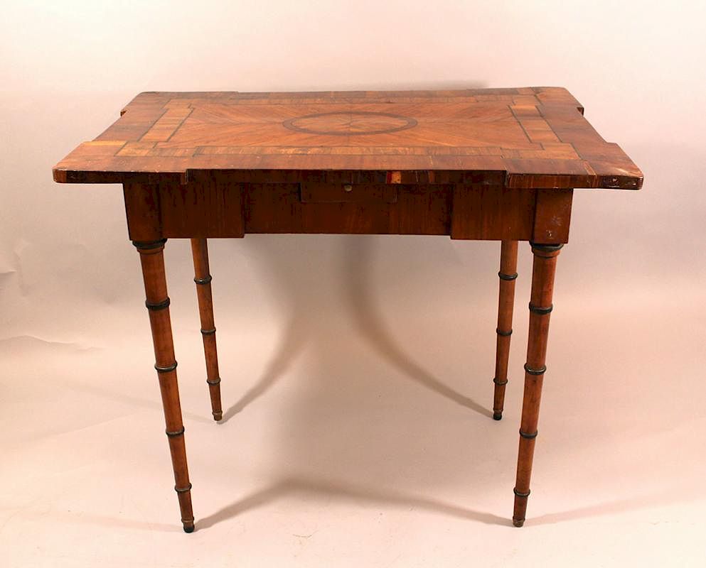 Appraisal: Louis XVI game table Louis XVI game table in rectangular