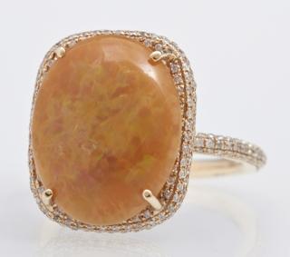 Appraisal: Lady's K Yellow Gold Dinner Ring with a ct Lady's