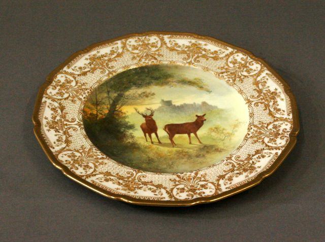 Appraisal: A Royal Doulton cabinet plate painted by C B Hopkins