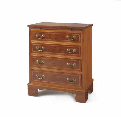 Appraisal: John Widdicomb mahogany bachelor's chest with linen slide and line