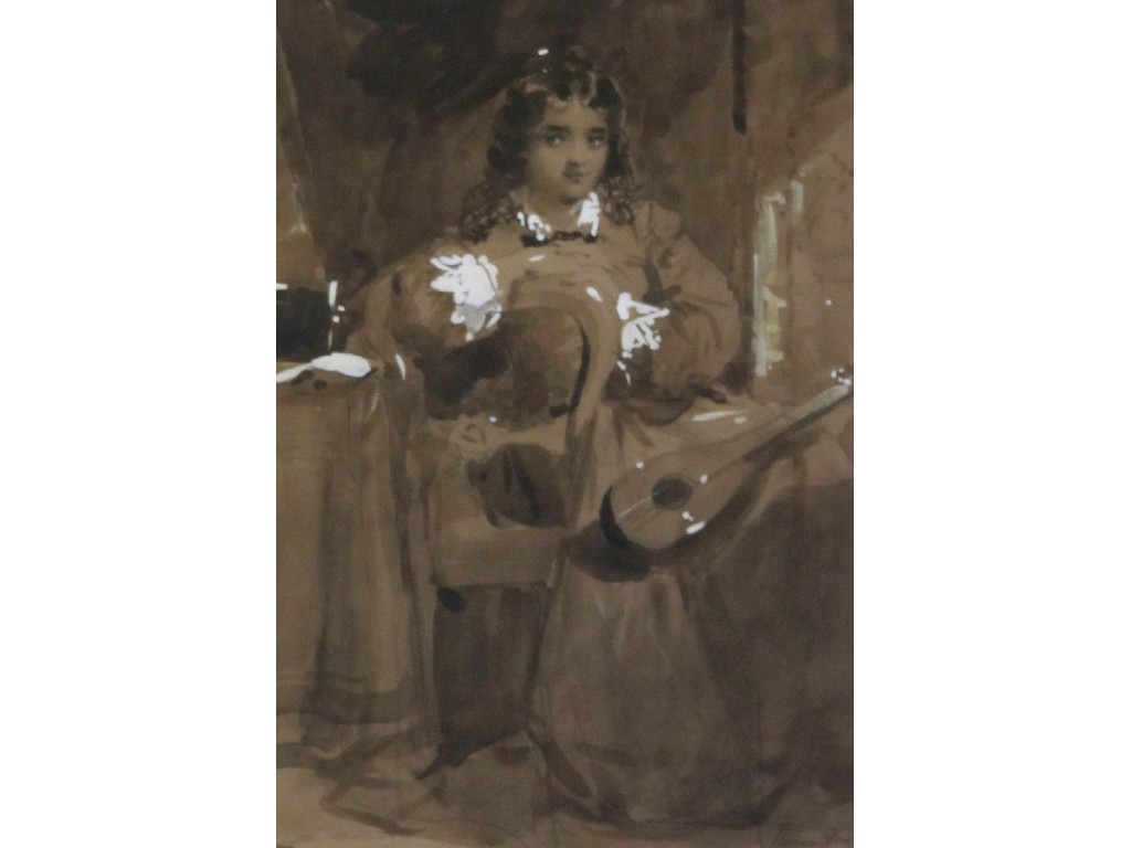 Appraisal: THOMAS FAED ARSA RA - Monochrome wash heightened with white