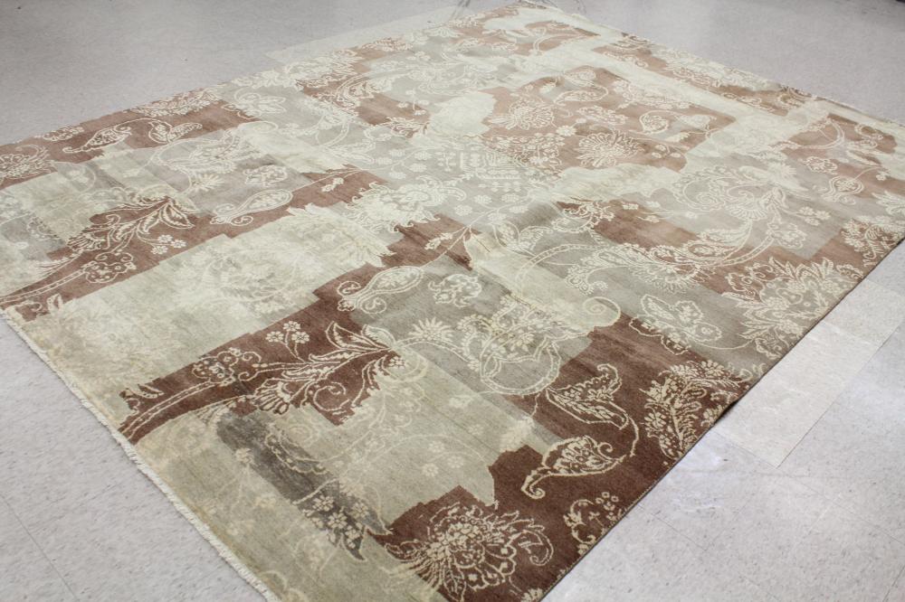 Appraisal: CONTEMPORARY HAND KNOTTED ORIENTAL CARPET overall scrolling floral raceme design