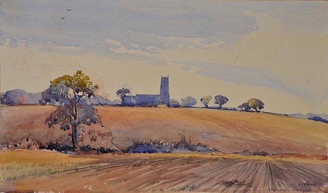 Appraisal: ARTHUR J F BOND - 'Blythburgh' signed watercolour x cm