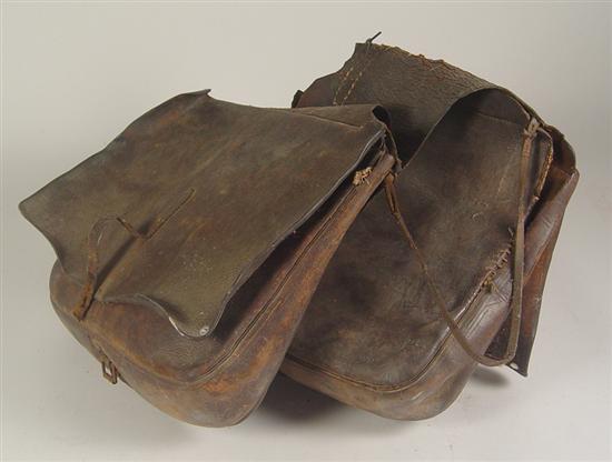 Appraisal: Saddlebags Contents These bags and items belonged to James H