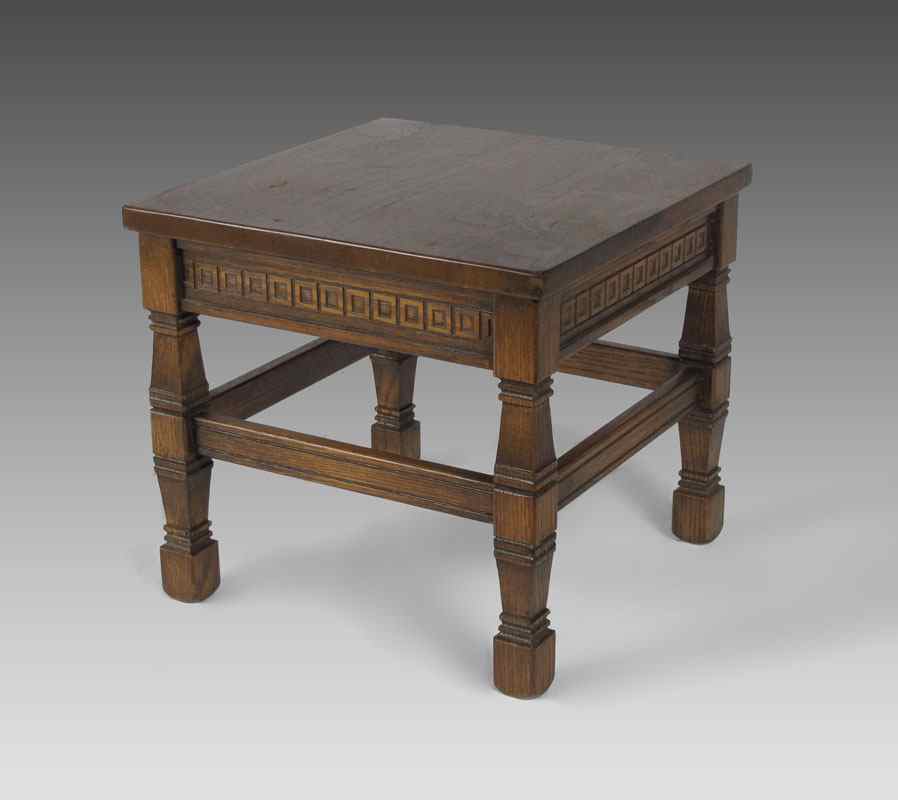 Appraisal: TEAK END TABLE Made from the main deck of the