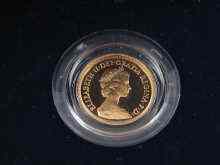 Appraisal: A proot gold half sovereign in protective case