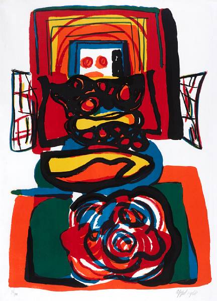 Appraisal: Karel Appel Dutch - Le Grande T te Rouge Lithograph