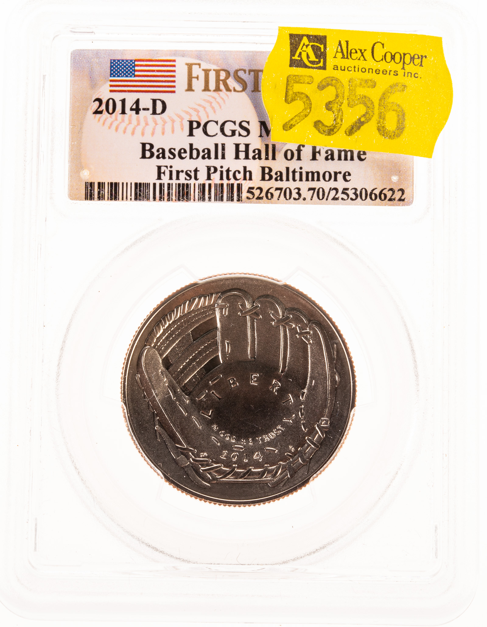 Appraisal: -D BASEBALL HALL OF FAME C PCGS MS ST STRIKE