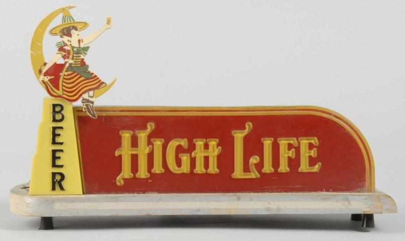 Appraisal: High Life Beer Light-Up Sign Description Working condition Nice graphics