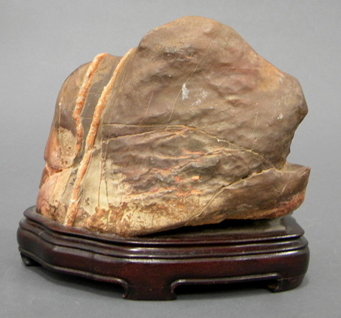 Appraisal: Soapstone Boulder China natural shape of a miniature mountain the