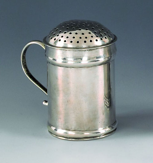 Appraisal: American silver pepper pot early mid th c bearing the