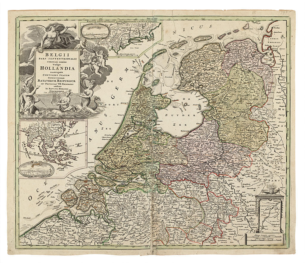 Appraisal: HOMANN JOHANN BAPTIST Belgii Pars Septentrionalis Communi Nomine vulgo Hollandia