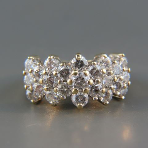 Appraisal: Diamond Ring round diamonds totaling carats k yellow gold a