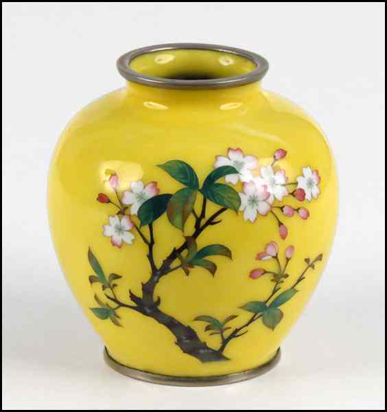 Appraisal: SATO CLOISSONE VASE Signed Provenance The Collection of G Jules