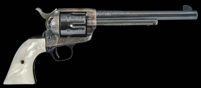 Appraisal: BEAUTIFUL ENGRAVED COLT FRONTIER SIX SHOOTER SINGLE ACTION ARMY REVOLVER