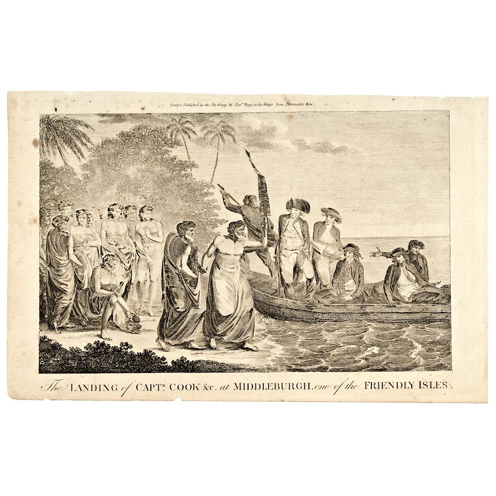 Appraisal: c Illustration Print About Captain James Cook Prints c Captain