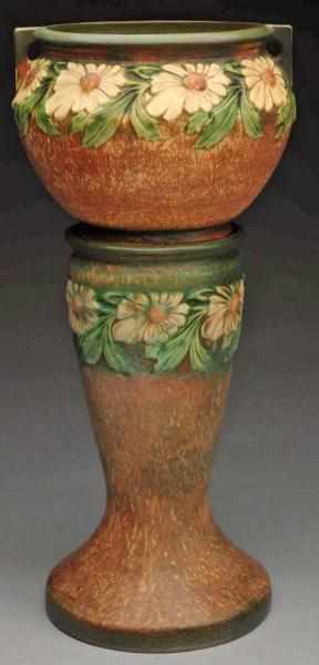 Appraisal: Roseville Dahlrose Jardiniere Pedestal Condition Excellent Size Pedestal T