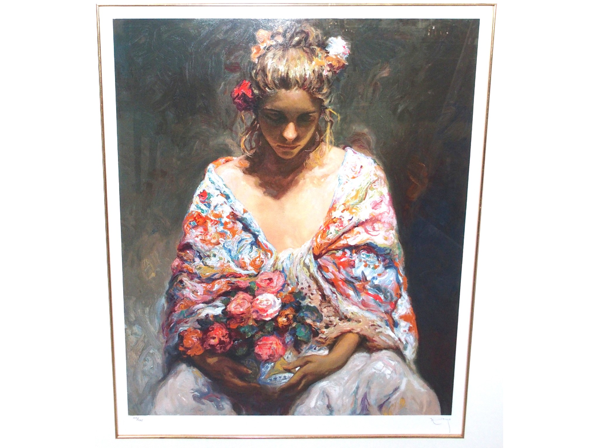 Appraisal: ROYO El Jarron de Manises signed and numbered limited edition