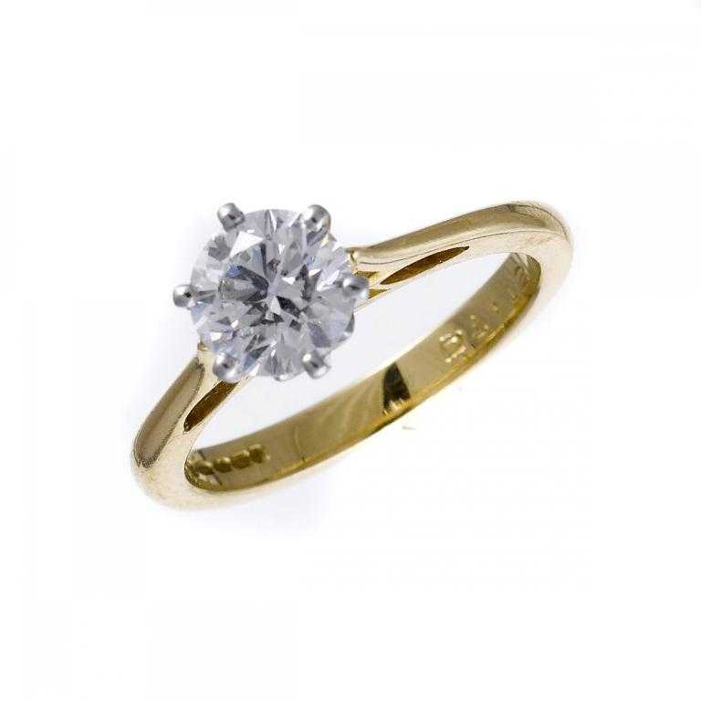 Appraisal: A DIAMOND SOLITAIRE RING with a round brilliant cut diamond