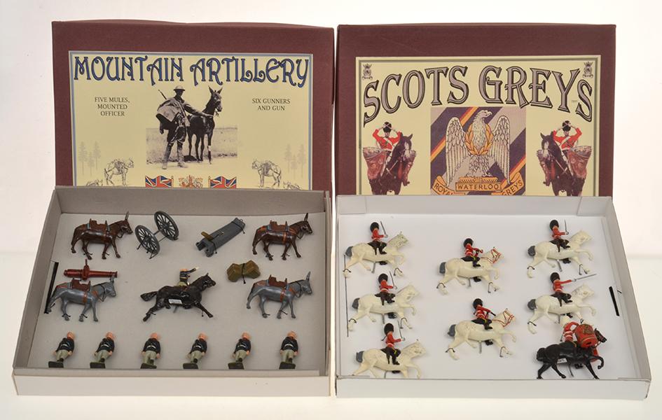 Appraisal: X BRITAINS SETS INCLUDING ND DRAGOONS ROYAL SCOTS GREYS AND