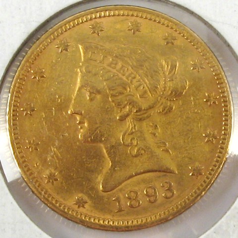 Appraisal: U S TEN DOLLAR GOLD COIN Liberty head type -P