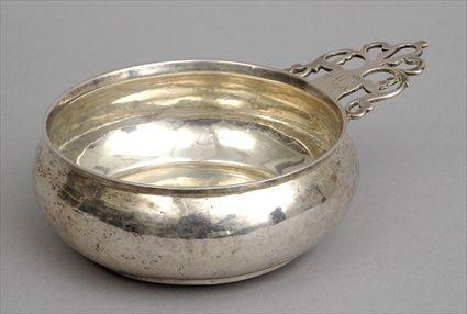 Appraisal: FEDERAL SILVER PORRINGER BY SAMUEL BARTLETT Impressed S Bartlett in