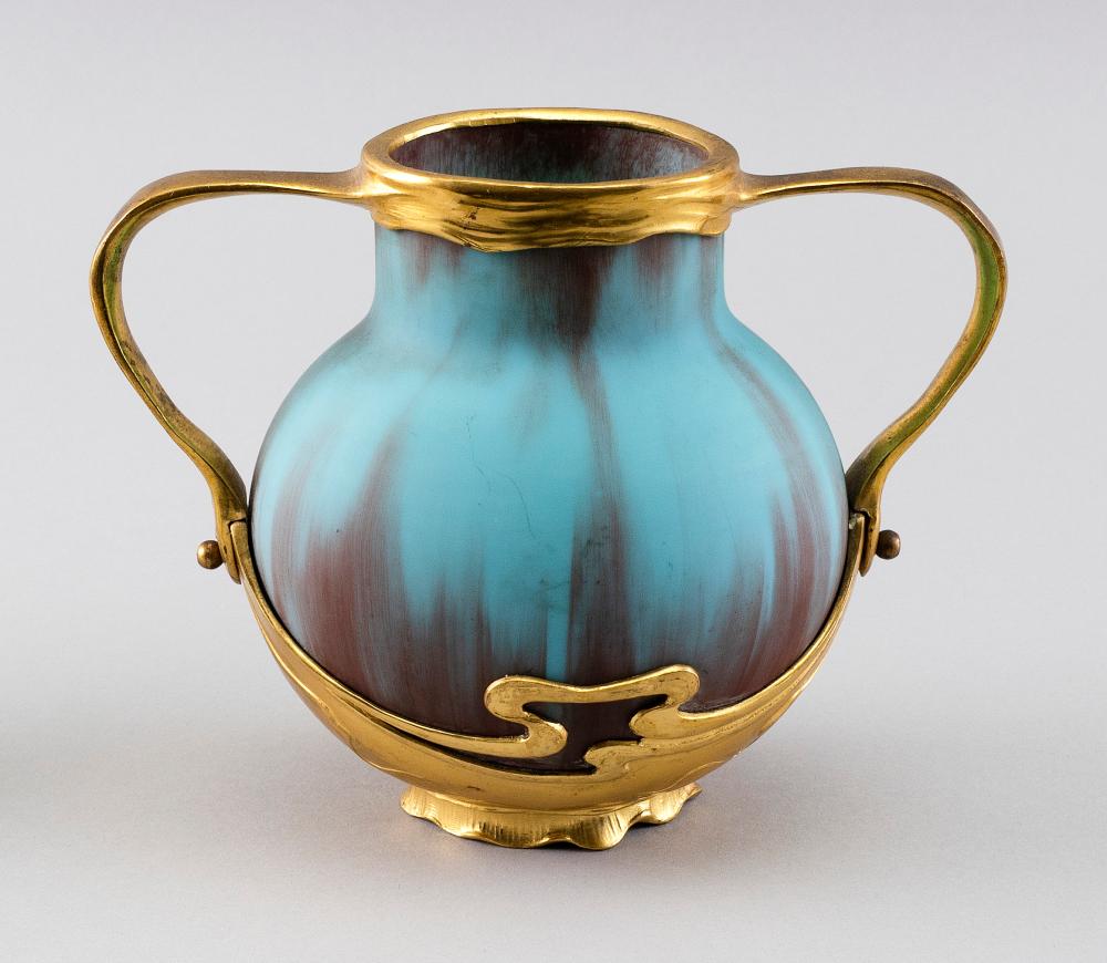 Appraisal: ART NOUVEAU POTTERY VASE IN THE MANNER OF EDOUARD COLONNA