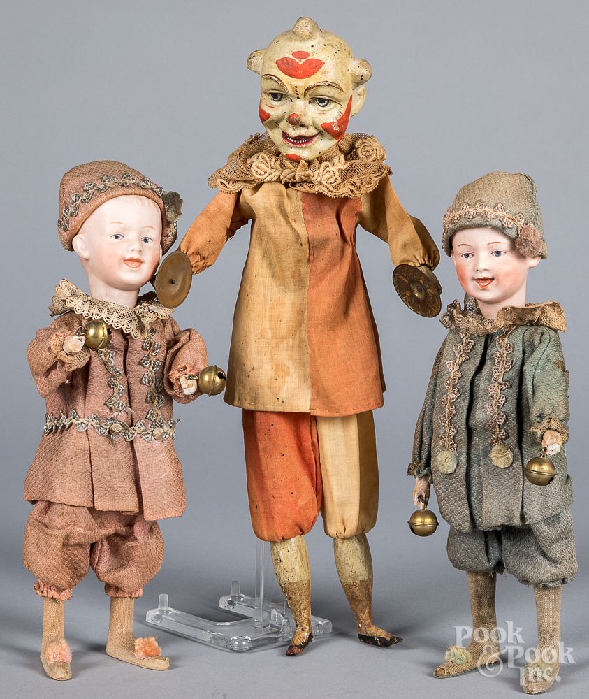 Appraisal: Two Gebruder Heubach bisque head dolls etc Two Gebruder Heubach