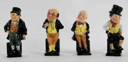 Appraisal: Four Doulton figures characters from Dickens Mr Pickwick impressed cm