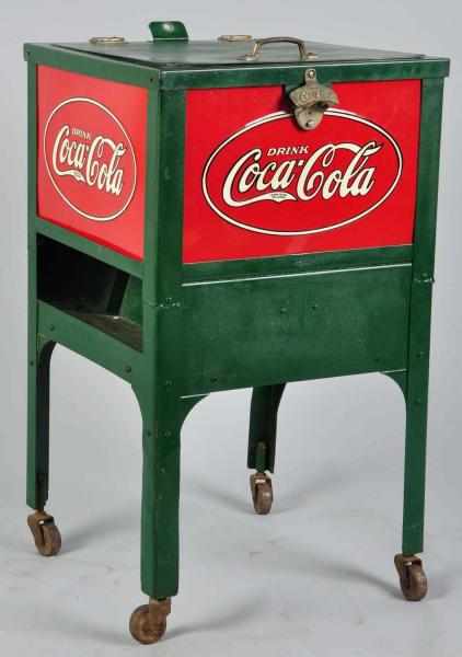 Appraisal: Coca-Cola Single Case Glascock Cooler Circa Repainted and restored overall