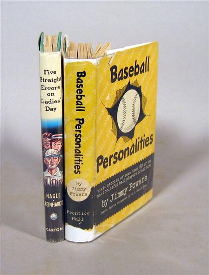 Appraisal: vols Signed Books - Baseball Subjects Powers Jimmy Baseball Personalities